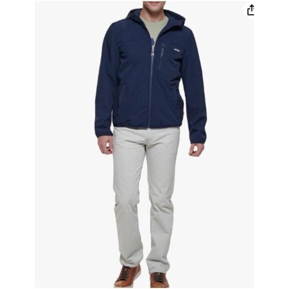 Levi’s Men’s Hooded Soft Shell Jacket Navy Blue Size Large - Picture 4 of 6